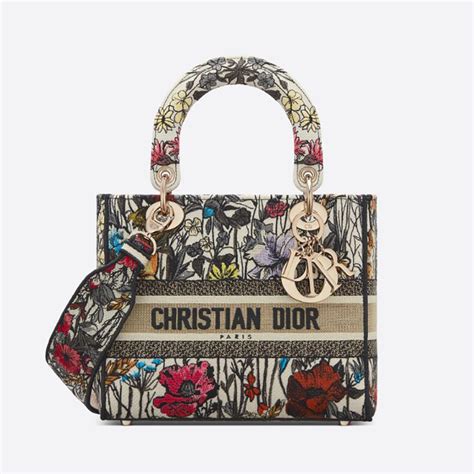 lady dior embroidered bag.